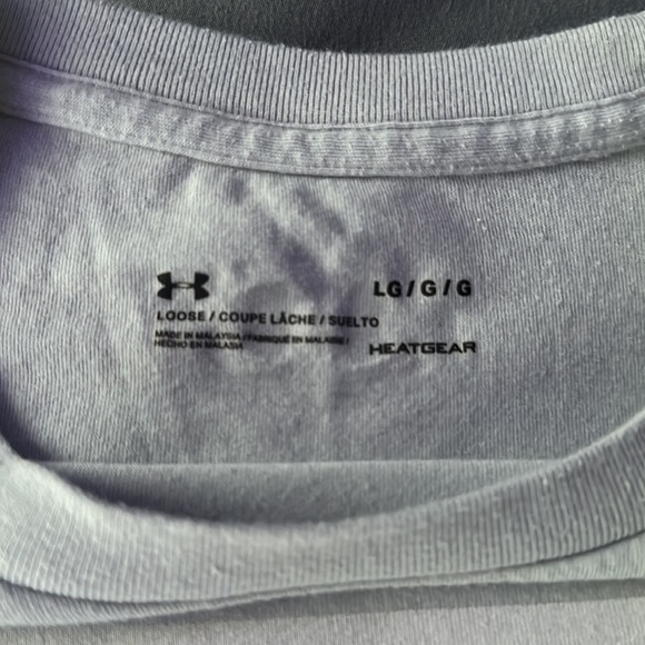 Under Armour Men’s T-shirt Grey large - Picture 2 of 3